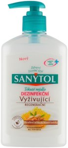 Mydlo Sanytol, dezinfekčné, vyživujúce, mandľové mlieko, 500 ml