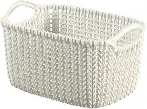Košík Curver® KNIT 3L, krémový, 25x18x14 cm