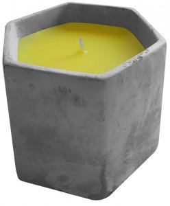 Sviečka Citronella, cement, 90x75 mm