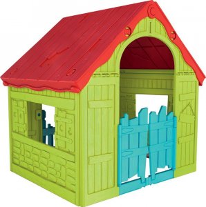 Domček Keter® WONDERFOLD, červená/zelená/modrá, detský