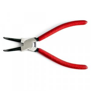 Kliešte Strend Pro P0182B 180 mm, na hriadeľ a poistné krúžky, ohnuté