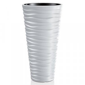 Kvetináč SAND Slim 400, 390x750 mm, šedá, vložka