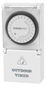 Časovač Strend Pro, mechanická spínacia zásuvka, 230 V, max. 3680 W