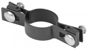 Objímka Strend Pro EUROSTANDARD, priebežná, antracit, Zn+PVC, RAL7016, na okrúhly stĺpik, 48 mm
