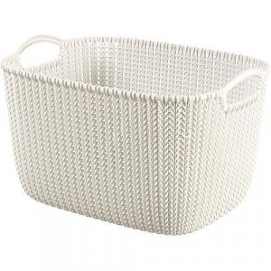 Košík Curver® KNIT 19L, krémový, 40x30x23 cm