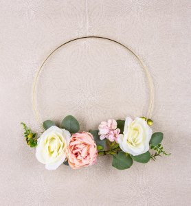 Závesná dekorácia 25 cm, kvety