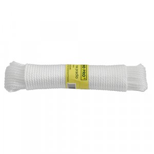 Snura na prádlo Cloth-Line 20 m/4 mm, PP, biela