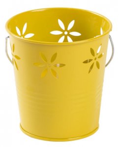 Sviečka Citronella CB197, 160 g, mix zelená/žltá, vedierko