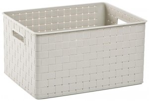 Kôš Curver® NUANCE L 30L, krémový, 43x23x33 cm