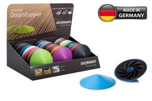 Zarážka do dverí DOORSTOPPER, doraz, plastová zarážka za dvere, dverová zarážka na podlahu, mix farieb, sellbox 24ks
