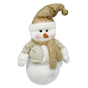 Postavička MagicHome Vianoce, Snehuliak, čiapka, 43 cm