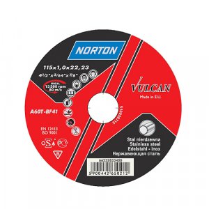 Kotúč NORTON Vulcan A 230x2,0x22 A30S-BF41, rezný na kov a nerez