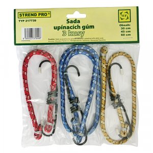 Guma upínacia Strend Pro LB349, 8 mm, 1x 30-45-60 cm, s oceľovými háčikmi