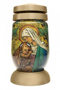 Kahanec bolsius S03 3D Mária s Ježišom, vitráž