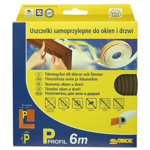 Tesnenie Stomil SD-39AX/6-0, P, 9x5.5 mm, 6 m, hnedé