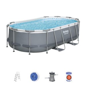 Bazén Bestway® Power Steel™, 56620, filter, pumpa, rebrík, dávkovač, 4,27x2,50x1,00 m