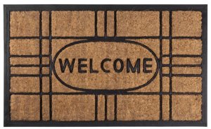 Rohozka MagicHome RBC 196, Welcome, 45x75 cm, guma/kokos