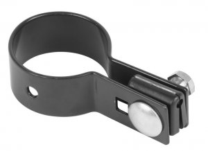 Objímka Strend Pro EUROSTANDARD, koncová, antracit, Zn+PVC, RAL7016, na okrúhly stĺpik, 48 mm