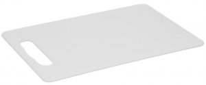 Doska Strend Pro, na krájanie, plastová, biela, 33,5x23x0,5 cm
