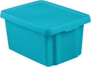 Box Curver® ESSENTIALS 16L, s vekom, tyrkysový, 39x30x21 cm