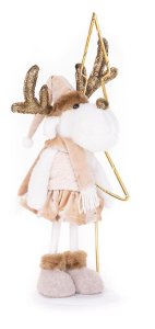 Dekorácia MagicHome Vianoce, Sobia laň, 50 cm