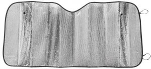 Clona na čelné sklo auta 60x130 cm, s prísavkami, vnútorná, Alu