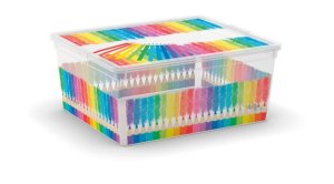 Box KIS C Box Arty Colours M, 18L, 34x40x17 cm, s vekom