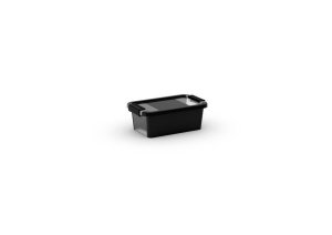 Box KIS Bi-Box XS, 3L, čierny, 26,5x16x10 cm, s vekom