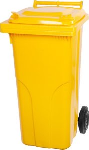 Nadoba MGB 240 lit, plast, žltá, popolnica na odpad