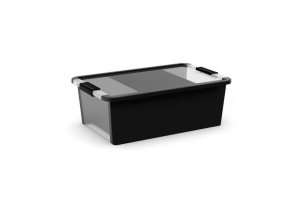 Box KIS Bi-Box M, 26L, čierny, 35x55x19 cm, s vekom