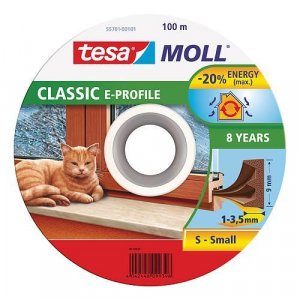 Tesnenie tesamoll® profil E, 9 mm, hnedé, 100 m