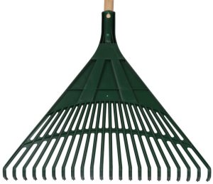 Hrable R122.WH, 22 zubov, 49 cm, vejárové, plastové, s násadou 130 cm