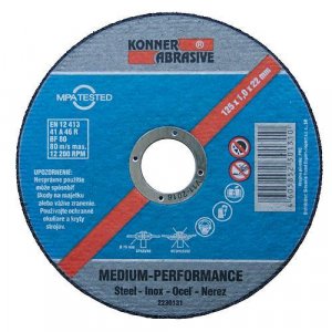 Kotúč KONNER D603 115x1,6x22 mm, rezný na kov