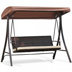 Hojdačka HURGHADA, 240 kg, 201x122x182 cm, rattan