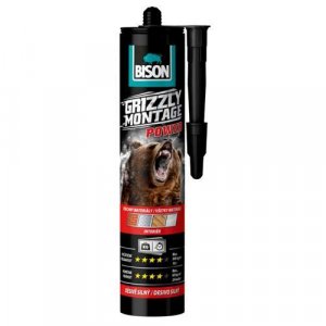 Lepidlo Bison Grizzly Montage Power White 370g, Interier