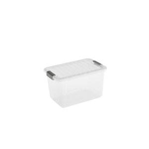 Box KIS W Box S, 15L, priesvitný, 25x38x23 cm, s vekom
