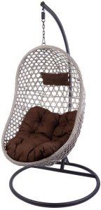 Kreslo MALUKU, PE rattan, hojdacie