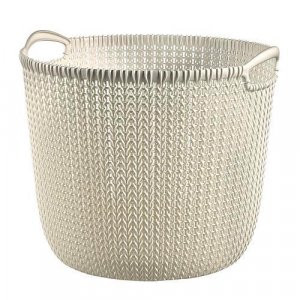 Kôš Curver® KNIT PAPER BIN 7L krémový, 24x27x23 cm, na papier