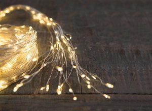 Reťaz MagicHome Vianoce Twisted Stars 120S, 1200 LED teplá biela, jednoduché svietenie, 230 V, 50 Hz