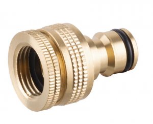 Prípojka Strend Pro, mosadzná, G1/2" - G3/4", na vodovodný kohútik, vnútorný závit