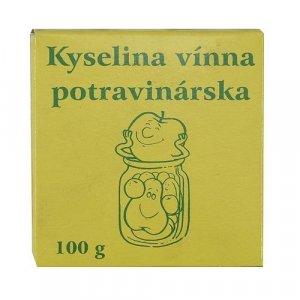 Kyselina vínna, potravinárska, 100 g