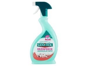 Dezinfekcia Sanytol, univerzálny čistič, sprej, grep, 500 ml