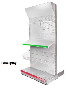 Panel Racks 950x300x0.6 mm plný *M*
