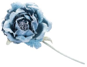Kvet MagicHome, pivónia, modrá, stonka, veľkosť kvetu: 11 cm, dĺžka kvetu: 21 cm, bal. 6 ks