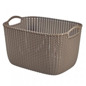 Košík Curver® KNIT 19L, hnedý, 40x30x23 cm