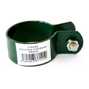 Objímka Strend Pro METALTEC FA005, zelená, na okrúhly stĺpik, RAL6005, 038 mm