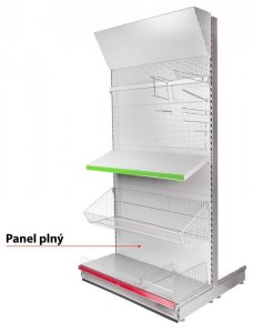 Panel Racks 950x400x0.6 mm plný *M*