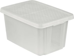 Box Curver® ESSENTIALS 45L, s vekom, priesvitný, 57x40x30 cm