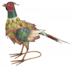 Dekoracia Mecco 2855, Bažant, 39.5 cm, plech