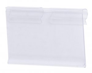 Cenovka na vešiak Racks H41 40x65mm, štandardný PVC háčik na cenovky 